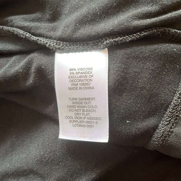 Ana Black Cardigan Top, Size Medium - Picture 5 of 5